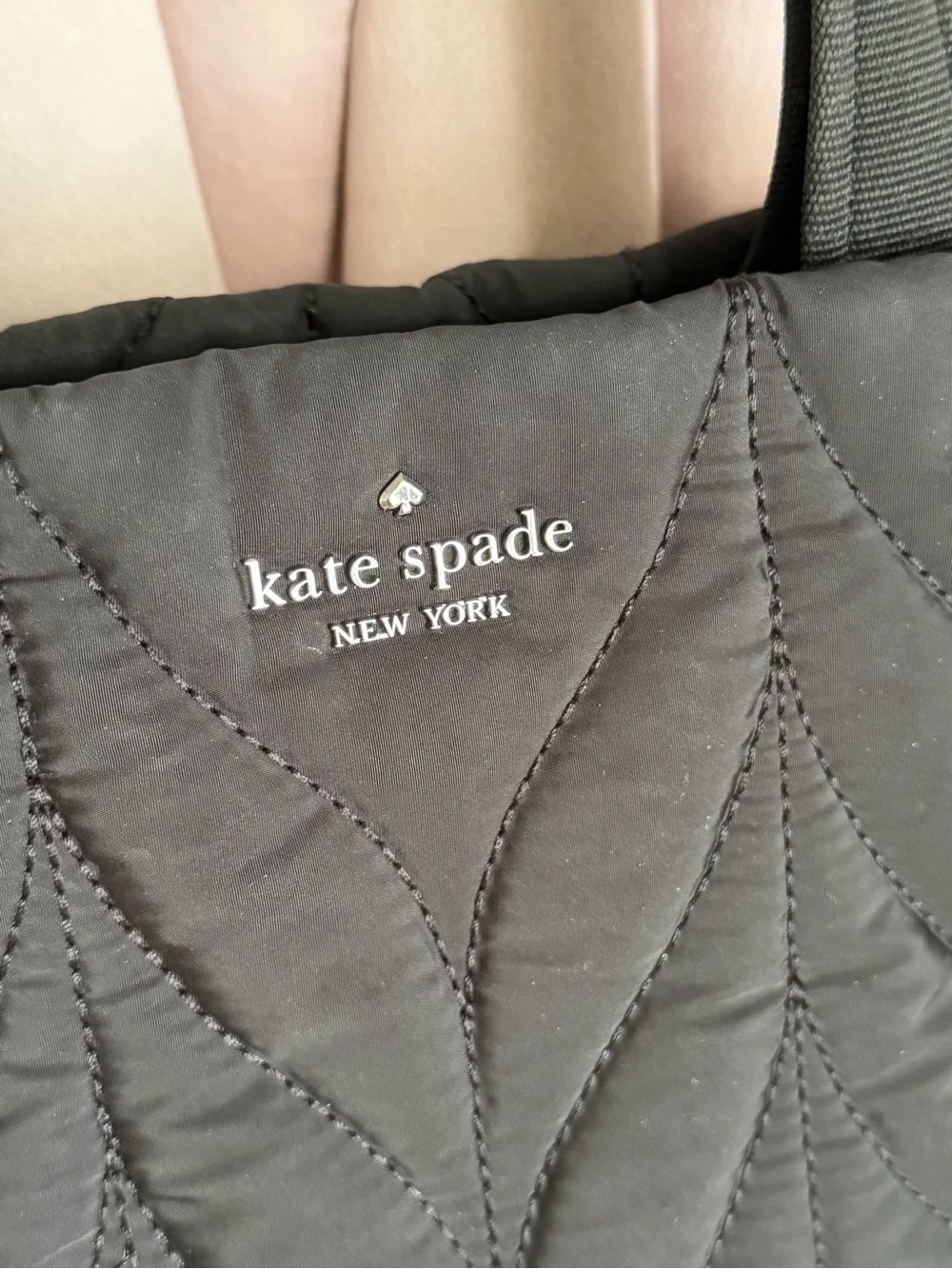 Kate Spade ♠️ Black Quilted Ellie Satchel